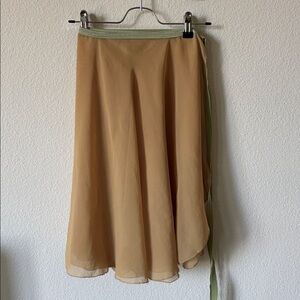 Ballet light tan Chiffon Rehearsal Aurora Skirt